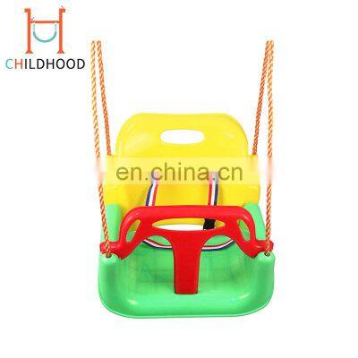 Durable Metal Frame Child Outdoor Seat Swing EVA Baby Playground Swing For Sale