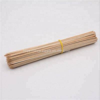 Hot Sales Wholesale Disposable 100pcs round bamboo sticks 2mm 12 inch Shish Kabob Skewer