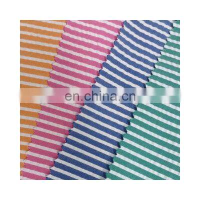 Manufacturer Well Made Tc Vertical Strip Polyester Cotton Seersucker Fabric