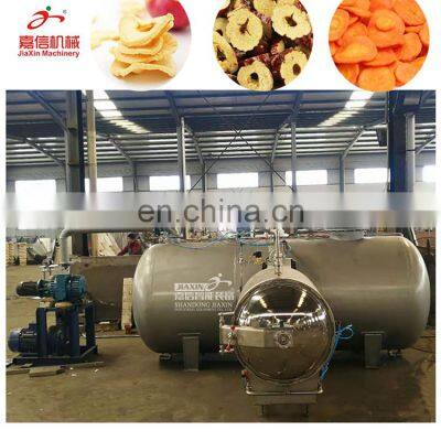 China Made Fruit and Vegetable Crisp Chips Vacuum Dry Equipment