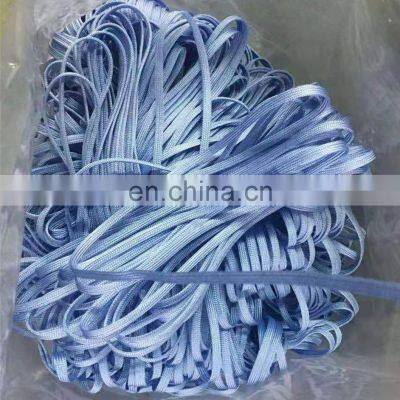 Color Customized Fashion Decoration Flat Woven Polyester Drawstring Braided Rope Hollow Flat Cord for Garment and Shoes photo-2