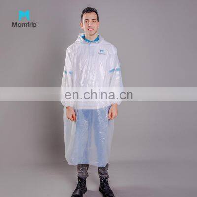 Hot Sale Fashion One Time Use Waterproof Disposable Emergency HDPE Rainwear Rain Coats Raincoat Rain Poncho For Adults