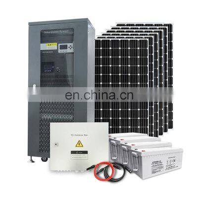 grid 10kw hybrid solar energy system with kit solar panel 3kw 5kw 10kw for home project industry