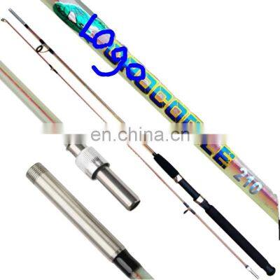 Byloo Taiwan fishing rod super hard & ultra light solid 2 section rod for UAE DUBAI market free logo can supply by DDP