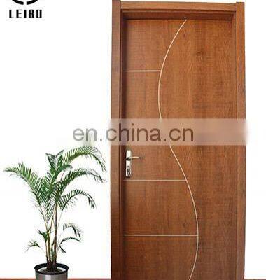 Waterproof Eco-Friendly Wooden Plastic Panel Modern Bathroom Interior WPC Door