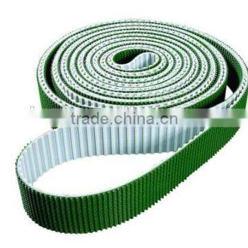 timing belt with green coating PU timing belt