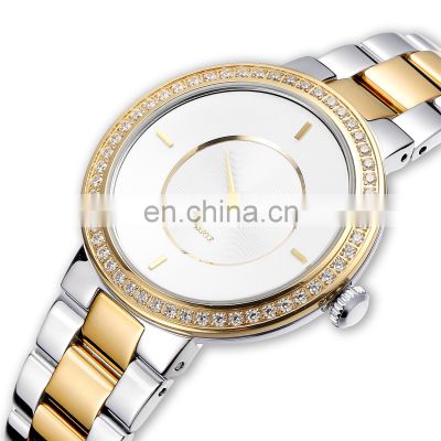 Customized Fashion Lady Diamond Bracelet Watches Wholesale Luxury Womens Gold Watch