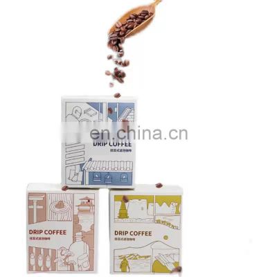 Luxury Coffee Tea Packaging Box Custom Logo Small Tea Bag Gift Packing Cardboard Paper Tea Box