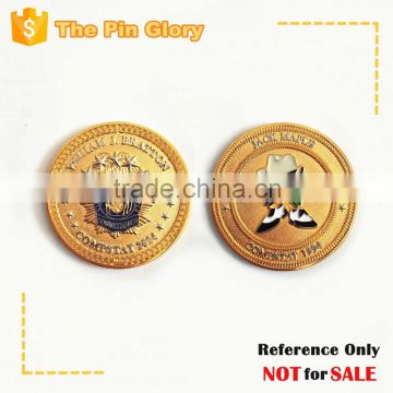 custom gold coins Jack Maple challenge coin cheap coins for sale 3D challenge coins