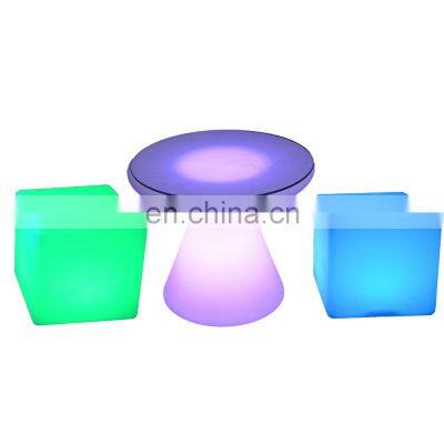 mobile bar led cocktail table square vip stools cube led sitting led cube silla cuadrada