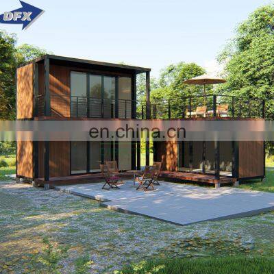 Factory sale luxury expandable container house 40ft villa shipping container homes