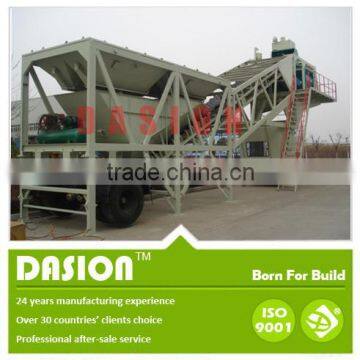 YHZS60 mobile dry mix concrete batching mixing plant