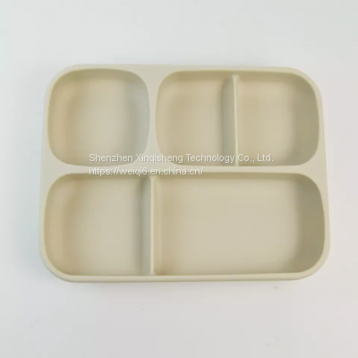 Silicone Baby Feeding Set Baby Feeding Plate Silicone Tableware Plate for Kids Toddlers Suction Silicone Dinner Plate photo-3