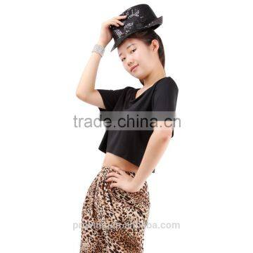 Jazz Dance Long Pants with Leopard Print