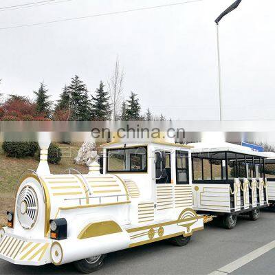 Adult Rides Train Set For Park Seats Tourist Trackless Train Ride For Sale
