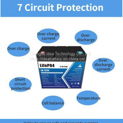 12V 12.8V6Ah Rechargeable Solar Energy Storge Lithium Ion Deep Cycle Lifepo4 Battery Packs photo-5