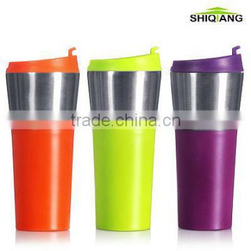 450ml double wall stainless steel tumbler with leakproof lid BL-5102