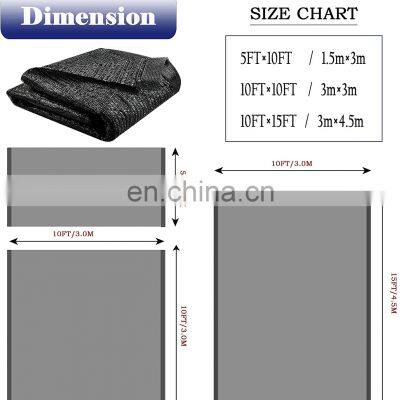 Outdoor Flat Sun Shade Netting 2 Pin 60%-70% Shading UV Fabric Garden Car Patio Cover Greenhouse Agriculture Net Mesh photo-2