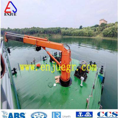 2t/8m Electric Hydraulic Telescipic Foldable Marine Crane Lifting Cargo Machine Ship Crane With CCS BV ABS RS Dnv Appoved for Sale photo-3