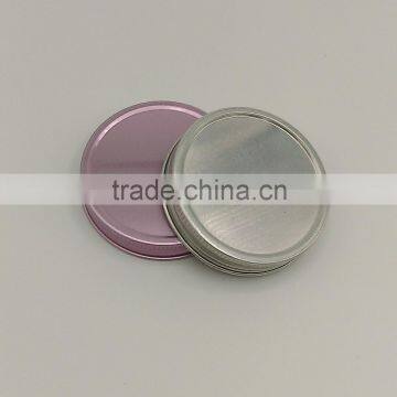 Wholesale metal cups top lid screw bottle tin cover cosmetic cap