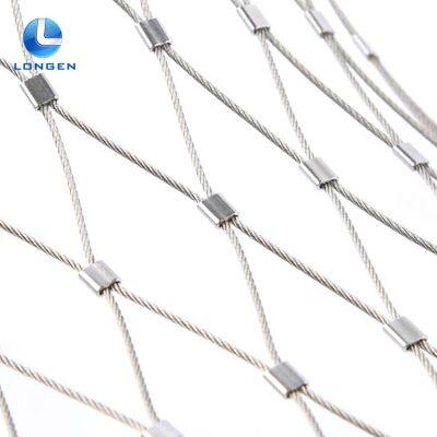 Wire Rope Mesh Net 1 Square Meter Cheep Price With X-tend Stainless Steel Woven Plain Protecting Mesh Protective Wooden Box