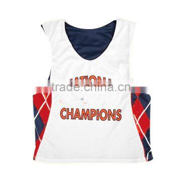 Custom dry fit fabric lacrosse training singlet