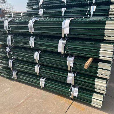 High Quality Studded T Post Y Post Green Color Painted Hot Dipped Galvanized Fence Post for Farm photo-5