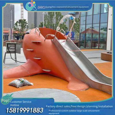 Customizable Large Outdoor Shaped Stainless - Steel Slides for Children's Playground Equipment in Communities, Parks and Scenic Areas photo-3