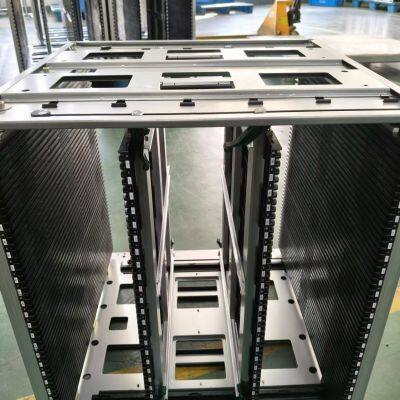 100pcs pcb storage 2 columns capacity smt esd pcb magazine racks for smt line