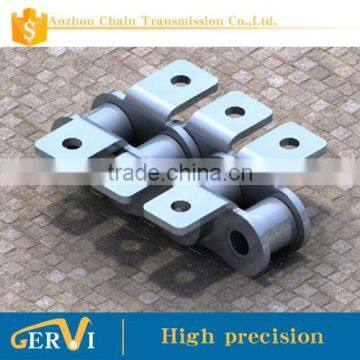 Gervi Conveyor Chain With Two Side One Hole Attachment