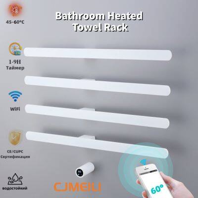Bathroom Electric Heated Towel Rack, Towel Warmer for Bathroom, Wall Mounted Stainless Steel,4 Colours