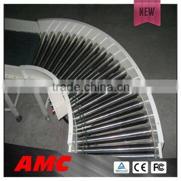 Expandable gravity flexible roller conveyor