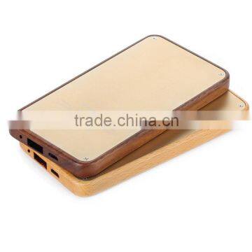 4000mah Wooden design power bank