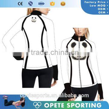 (OEM/ODM Factory)Custom breathable Fitness compression tights hoodie ladies sexy jackets