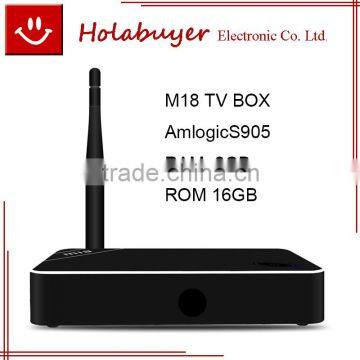 quad core flash 4k output cable set top box price for M18 tv box