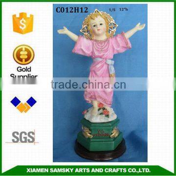 resin wholesale 12inch catholic sculpture