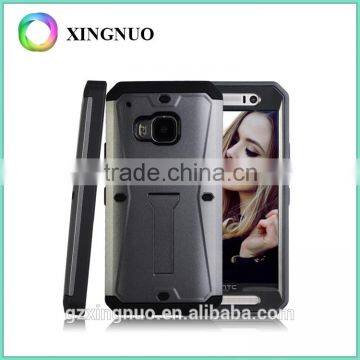 Dual Layer Hybird Armor Case Advanced Shock Absorption With Kick-Stand Feature for HTC M9 photo-5