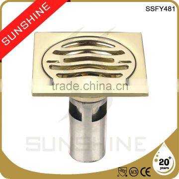 SSFY481 Bathroom and toilet square stainless steel tile insert floor drain