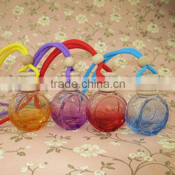 Shenzhen Lihome supply new frosted gourd shape hanging empty car freshener bottle