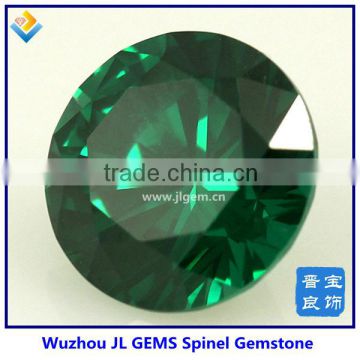 synthetic 2.5mm round loose 152# green spinel gemstone