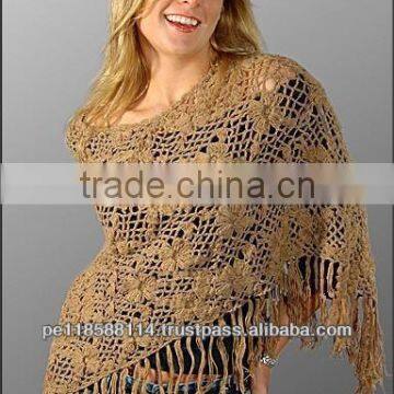 ALPACA HANDMADE CROCHET PONCHO