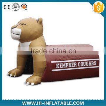 Fantasty Inflatable bear mascot Tunnel/Inflatable football helmet tunnel /inflatable football tunnel tent