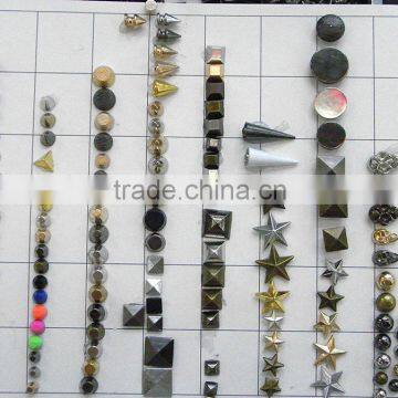 Mutil shape Spike brass cone studs for Leather Craft