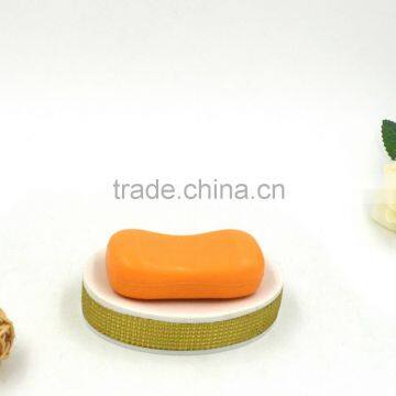 Golden Painting Polyresin Bathroom Accessories Set for Bathroom photo-4