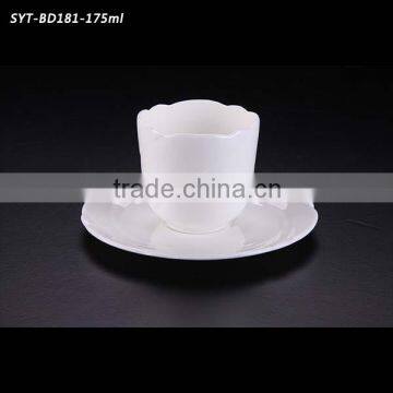 unique porcelain shape cup and saucer wholesale