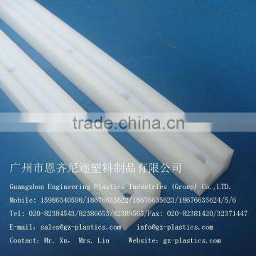 White PE-HD 1000 Guide with Anti-Corrosion Resistance