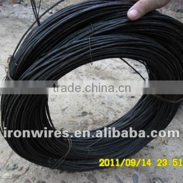 Different size black metal wire