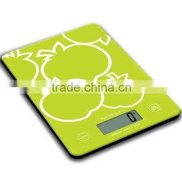 glass digital kitchen weight scale with milk liquid weighing functiion 5kg