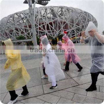 J186 disposable colorful and random color raincoat