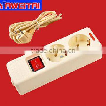 2 gang extension socket with switch